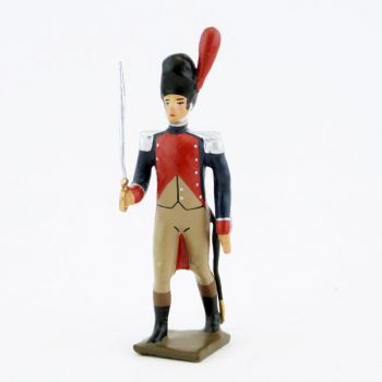 officier des gendarmes d'&eacute;lite &agrave; pied (1804), pantalon ventre de biche