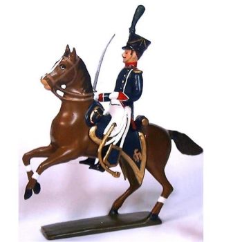 officier &agrave; cheval des tirailleurs-chasseurs