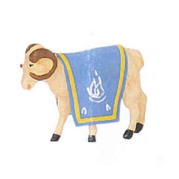 b&eacute;lier avec cape verte ("Messaoud") de la musique des turcos