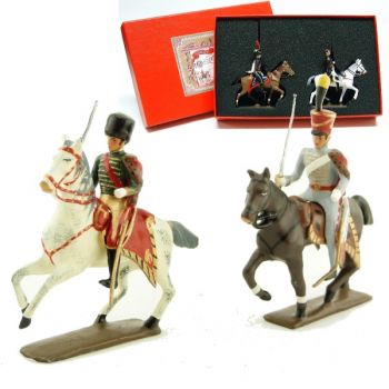 coffret de 2 figurines : mar&eacute;chal Lannes et son aide de camp