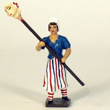 femme r&eacute;volutionnaire avec t&ecirc;te d'homme au bout d'une pique