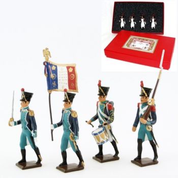 Canonniers Garde-C&ocirc;tes (1810-1813), coffret de 4 figurines