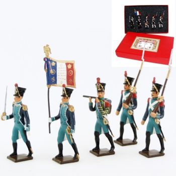 Canonniers Garde-C&ocirc;tes (1810-1813), coffret de 5 figurines