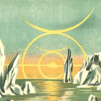 P&ocirc;le Nord, soleil de Minuit (l. 60 x h. 13 cm)