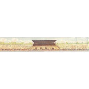 Stade avec tribune (l. 60 x h. 12 cm)