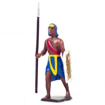 &eacute;gyptien avec lance et bouclier