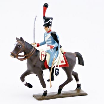 cavalier du 10e r&eacute;giment de hussards (1808)