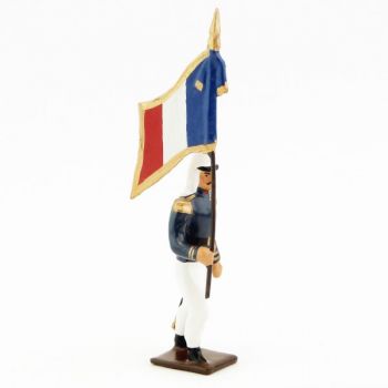 drapeau de la légion tenue bleue (maroc) en tunique (1910)