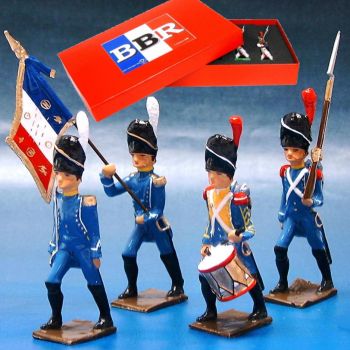 R&eacute;giment d'Isembourg, coffret de 4 figurines