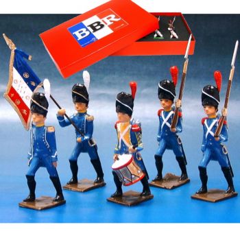 R&eacute;giment d'Isembourg, coffret de 5 figurines