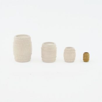 Petit tonneau / baril (en noyer brut) h. 10 x ø 8 mm (32330)