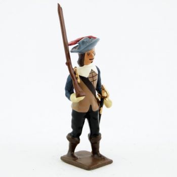 mousquetaire avec fusil sur l'épaule