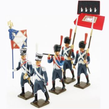 25e r&eacute;giment d'Infanterie l&eacute;g&egrave;re, coffret de 5 figurines