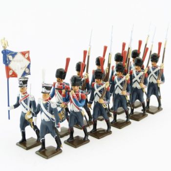 25e r&eacute;giment d'Infanterie l&eacute;g&egrave;re, ensemble de 12 figurines