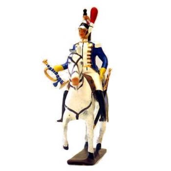 trompette en grande tenue du 14e R&eacute;giment de Cuirassiers