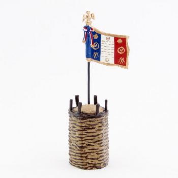 gabion (en volume) avec drapeau fran&ccedil;ais (Empire)
