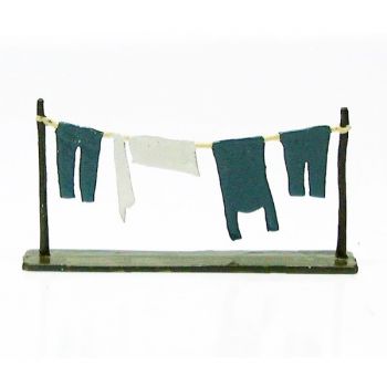 fil &agrave; linge (pantalons bleu horizon)