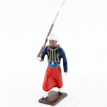 fantassin du 3e rgt de zouaves (tombo jonquille) avec ch&egrave;che (turban)