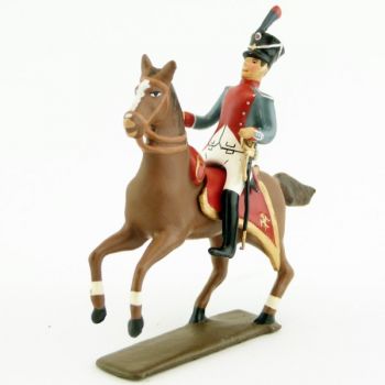 officier &agrave; cheval de l'Infanterie de marine