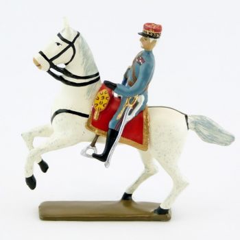 Maréchal Foch sur cheval blanc cabré