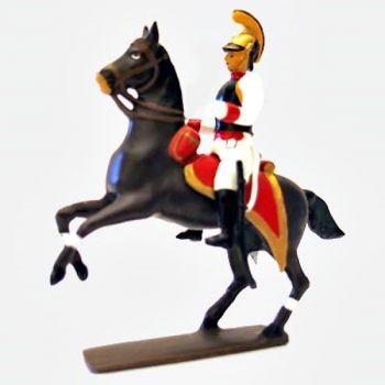 officier des cuirassiers autrichiens &agrave; cheval