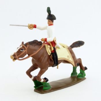 officier des cuirassiers autrichiens &agrave; l'assaut