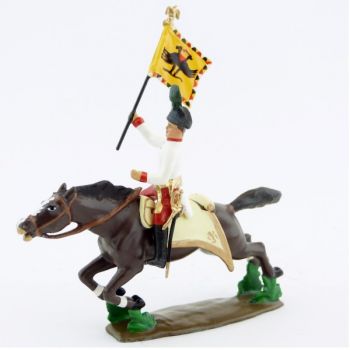 etendard des cuirassiers autrichiens &agrave; l'assaut