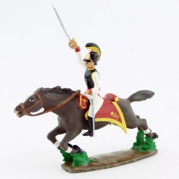 cavalier des cuirassiers autrichiens &agrave; l'assaut