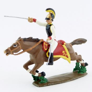 cavalier des cuirassiers autrichiens &agrave; l'assaut