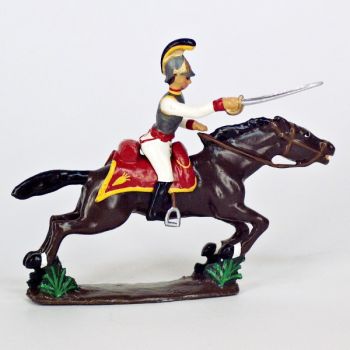cavalier des cuirassiers autrichiens &agrave; l'assaut