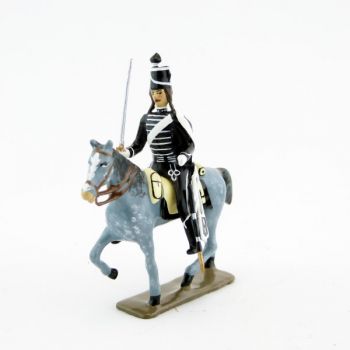 cavalier des hussards volontaires de la mort &agrave; cheval (1793)