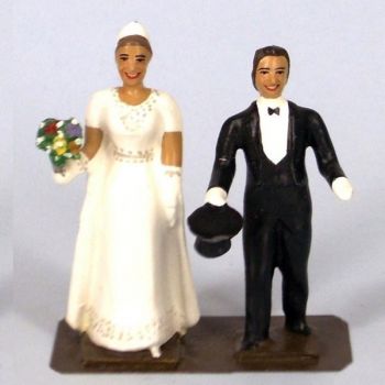 ensemble les mari&eacute;s (d&eacute;but XXe si&egrave;cle)