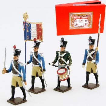 R&eacute;giment du Train, coffret de 4 figurines