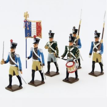 R&eacute;giment du Train, ensemble de 6 figurines