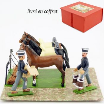 sayn&egrave;te 'Chevaux au Bivouac' ('le Bivouac')