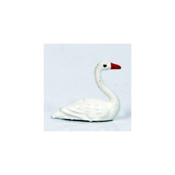 Cygne nageant blanc