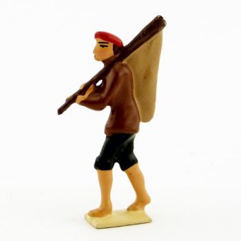 P&ecirc;cheur veste cuir short noir