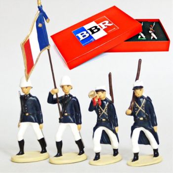 Legion Etrangere Couvre-Nuque,  Tenue D'&Eacute;t&eacute; (1914), coffret de 4 figurines