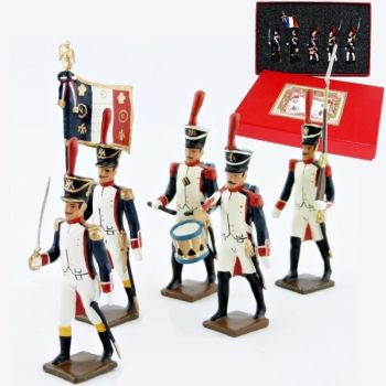 Fusiliers, &eacute;cole de Saint-Cyr (1812), coffret de 5 figurines