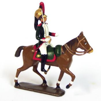 cavalier des dragons de la garde (dragons de l'imp&eacute;ratrice) &agrave; cheval (1809)