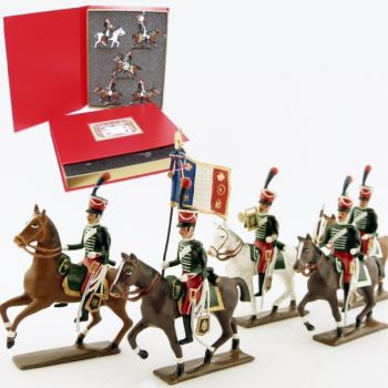 coffret de 5 cavaliers - Garde d'honneur &agrave; cheval (1813)