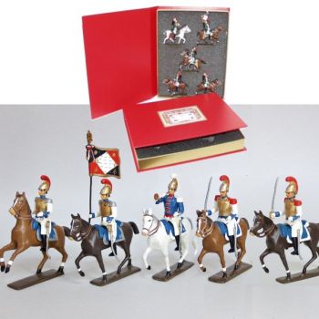 coffret de 5 cavaliers - Carabiniers &agrave; cheval (1812)