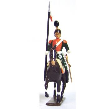 cavalier des chevau-l&eacute;ger 2&egrave;me rgt (plastron orange) (1812)