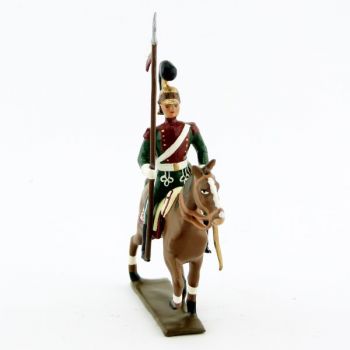 cavalier des chevau-léger 4ème rgt (plastron cramoisi) (1812)