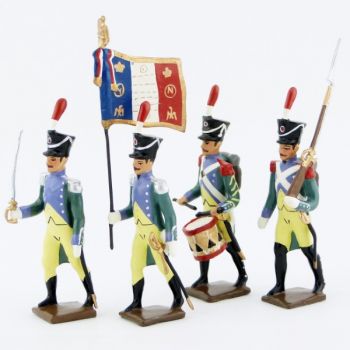 Garde &agrave; pied amsterdam, ensemble de 4 figurines