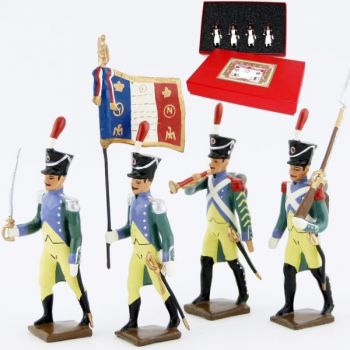 Garde &agrave; pied amsterdam, coffret de 4 figurines
