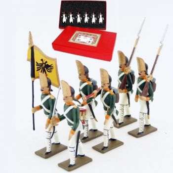 Grenadiers russes (r&eacute;giment Pavlovski) (1807), coffret de 6 figurines