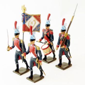 L&eacute;gion du Danube, ensemble de 4 figurines