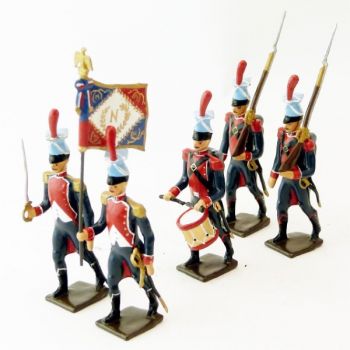L&eacute;gion du Danube, ensemble de 5 figurines
