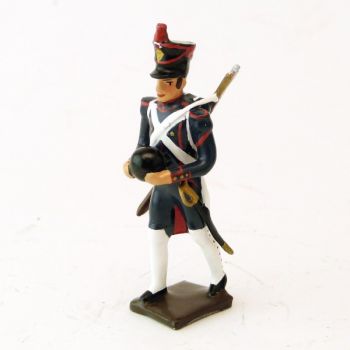 artilleur de la ligne, gu&ecirc;tres blanches, avec boulet